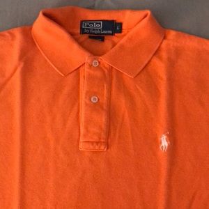 Classic Orange Polo Shirt by Polo Ralph Lauren